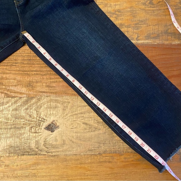 Liverpool Jeans Women's 2/26 Pamela Cropped Raw Hem Wide Leg Stretch Denim - Picture 6 of 12